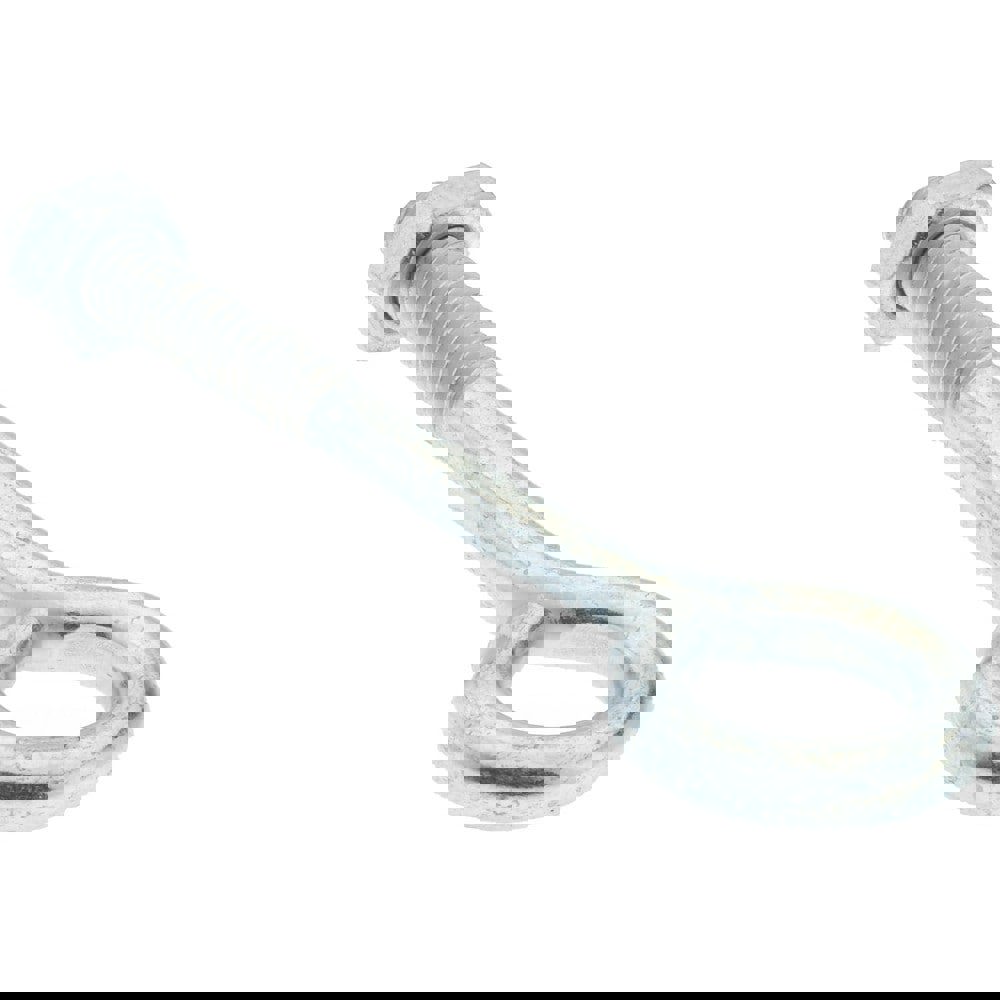 1/4-20, Zinc-Plated Finish, Steel Wire Turned Open Eye Bolt